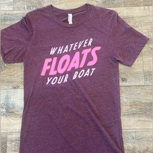 Bella canvas short sleeve whatever floats your boat tshirt size small